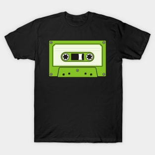 Audio Cassette Green T-Shirt